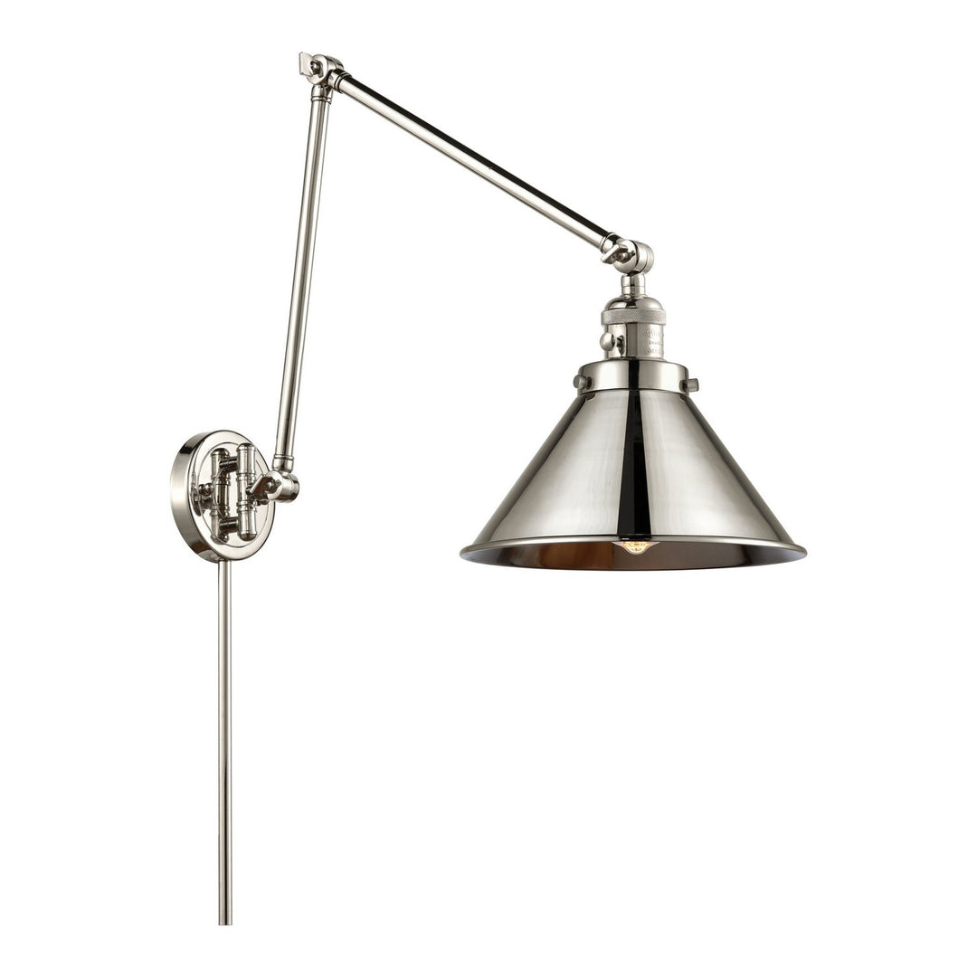 Innovations Lighting 238-PN-M10-PN-LED  Franklin Restoration Lamp Polished Nickel