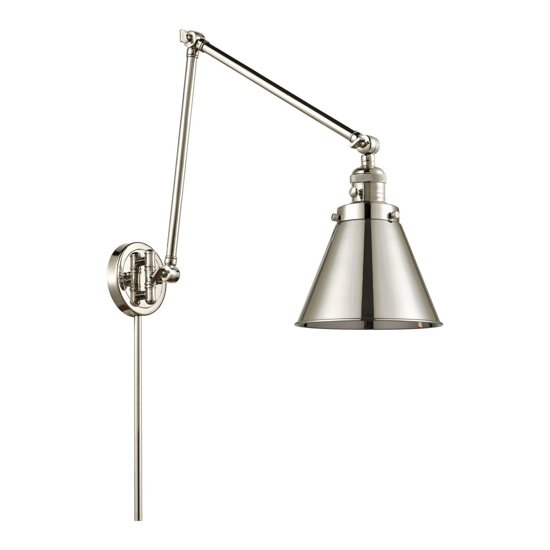 Innovations Lighting 238-PN-M13-PN-LED  Franklin Restoration Lamp Polished Nickel