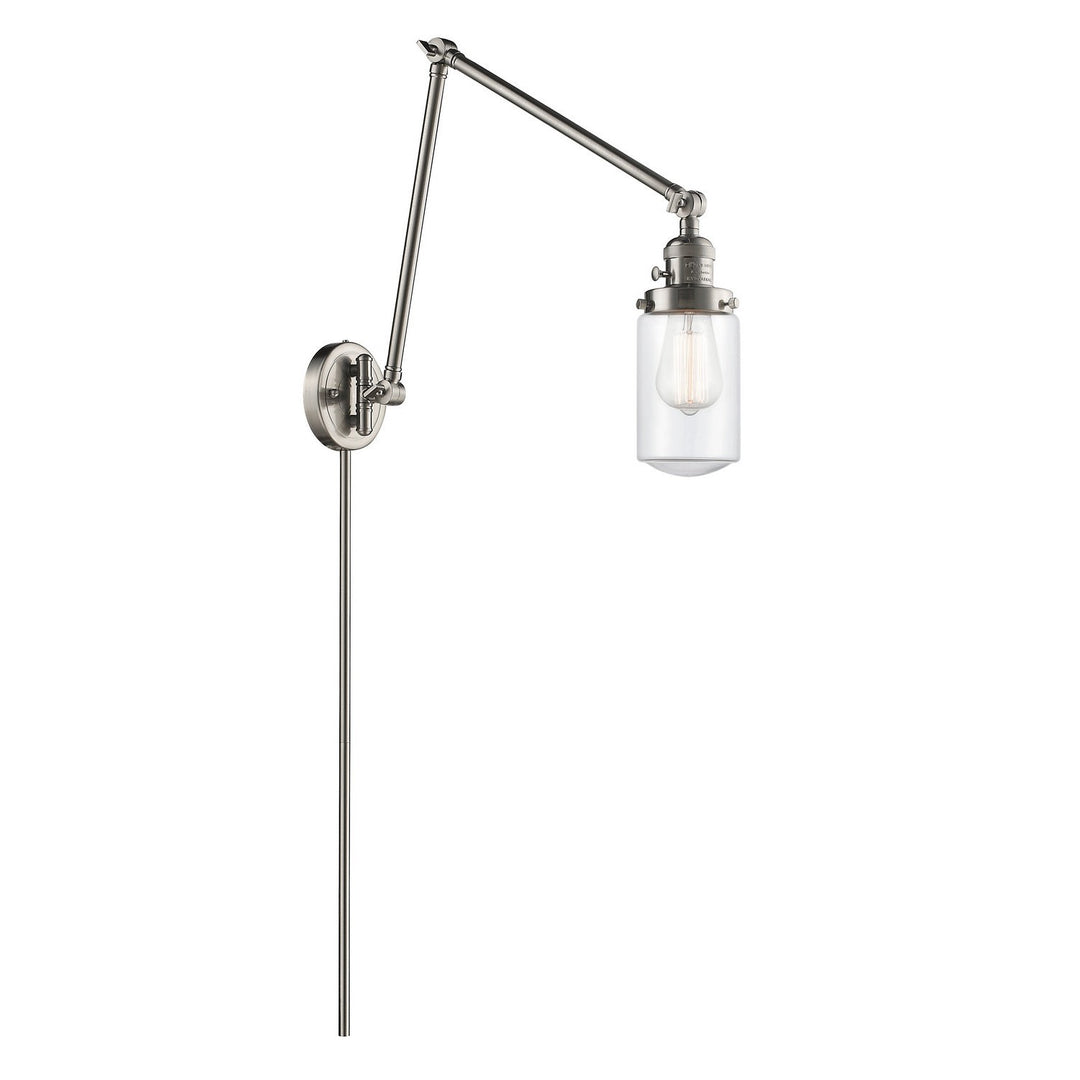 Innovations Lighting 238-SN-G312-LED  Franklin Restoration Lamp Brushed Satin Nickel