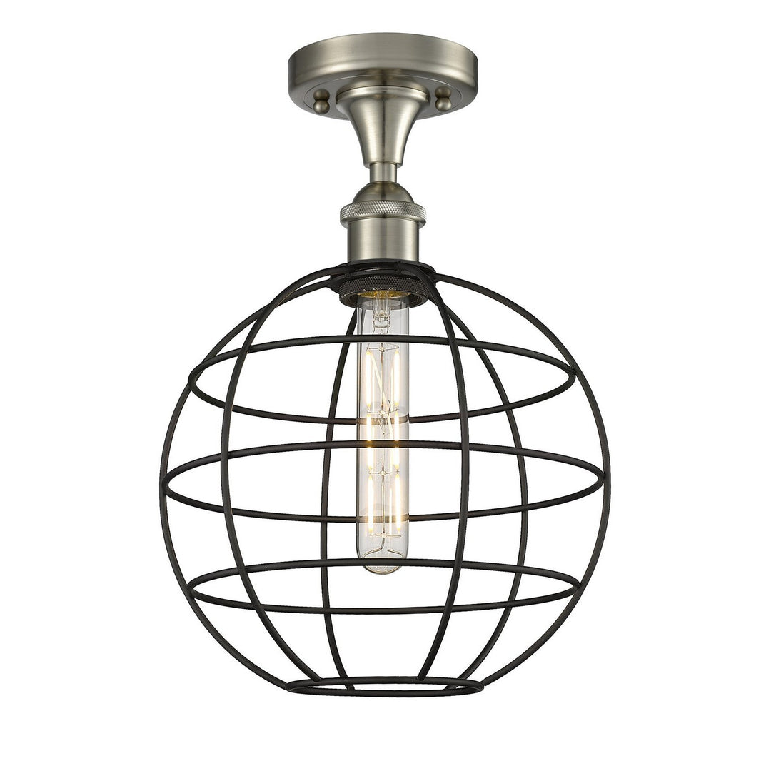 Innovations Ballston 516-1C-SN-CE-10-BK Ceiling Light - Satin Nickel