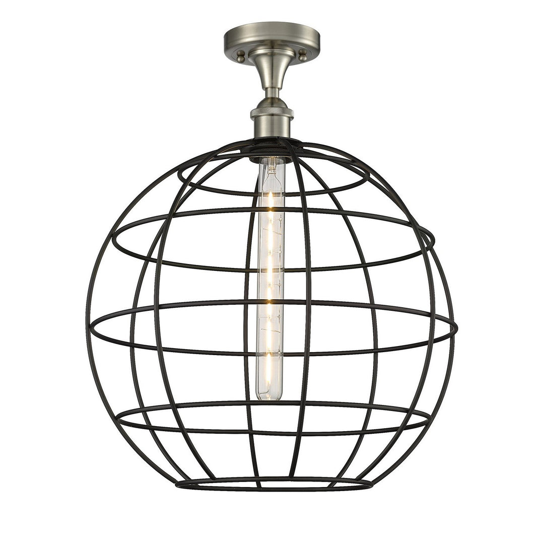 Innovations Ballston 516-1C-SN-CE-16-BK Ceiling Light - Satin Nickel