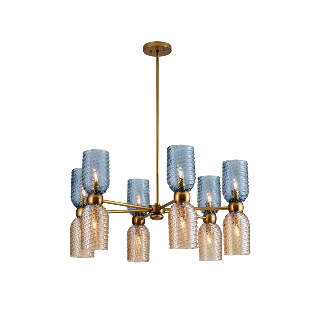 Kalco Azul 519871AGG Chandelier Light - Aged Gold