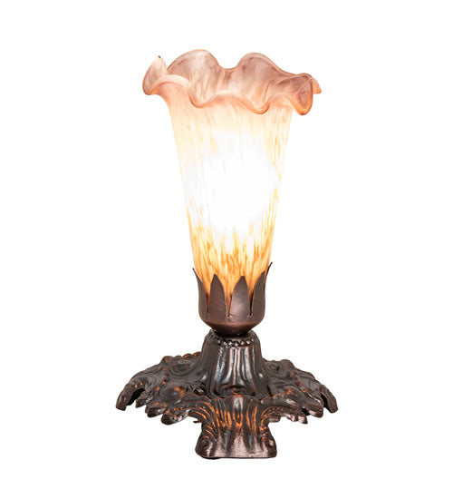 Meyda Tiffany Lighting 13380 Amber/Purple One Light Accent Lamp Lamp Bronze / Dark