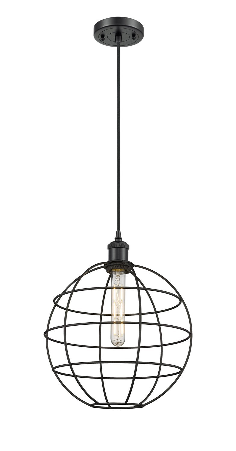 Innovations Ballston 516-1P-BK-CE-12-BK Pendant Light - Matte Black