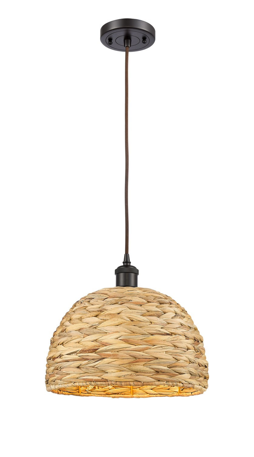 Innovations Downtown Urban 516-1P-OB-RBD-12-NAT Pendant Light - Oil Rubbed Bronze