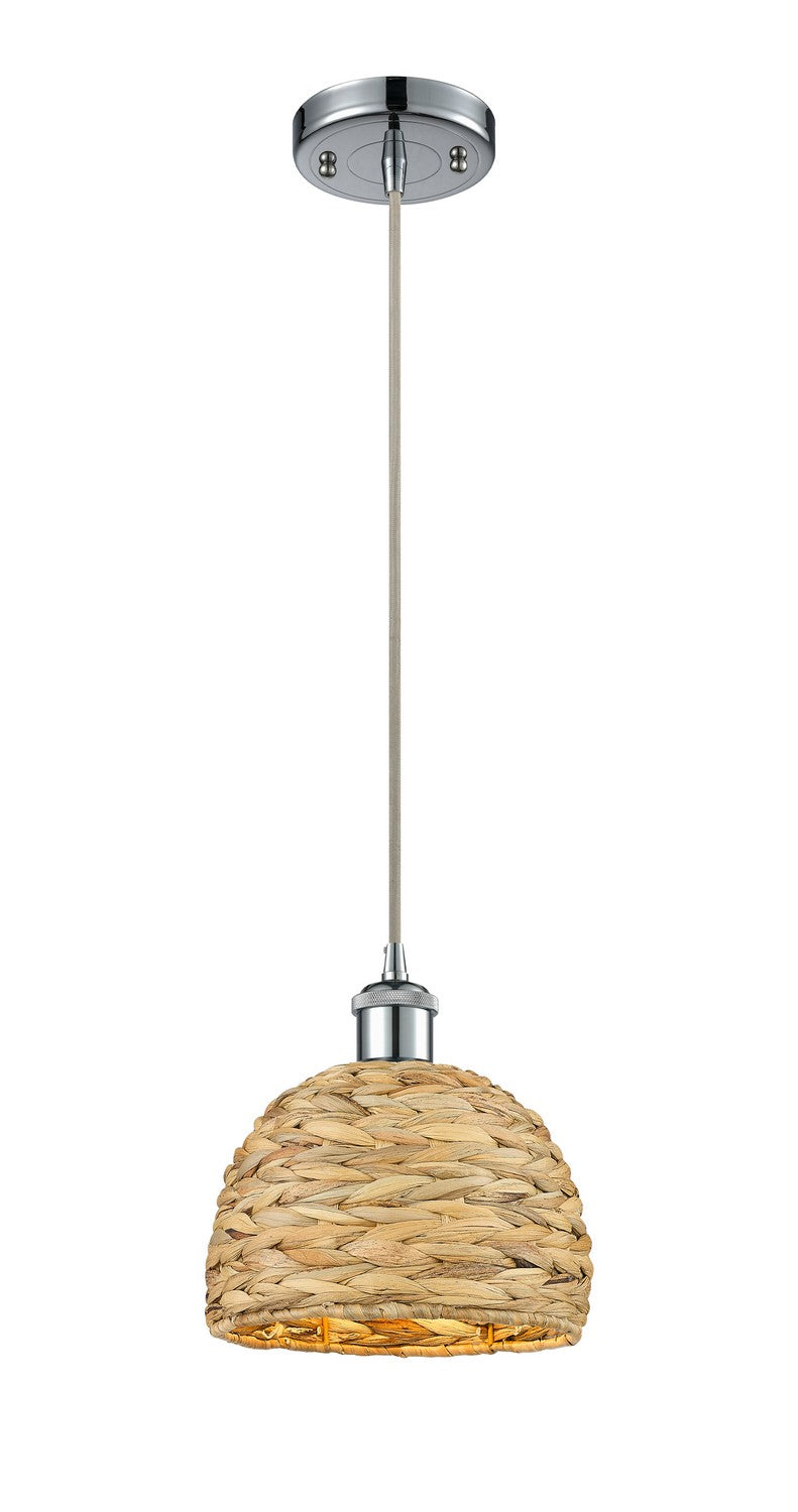 Innovations Downtown Urban 516-1P-PC-RBD-8-NAT Pendant Light - Polished Chrome
