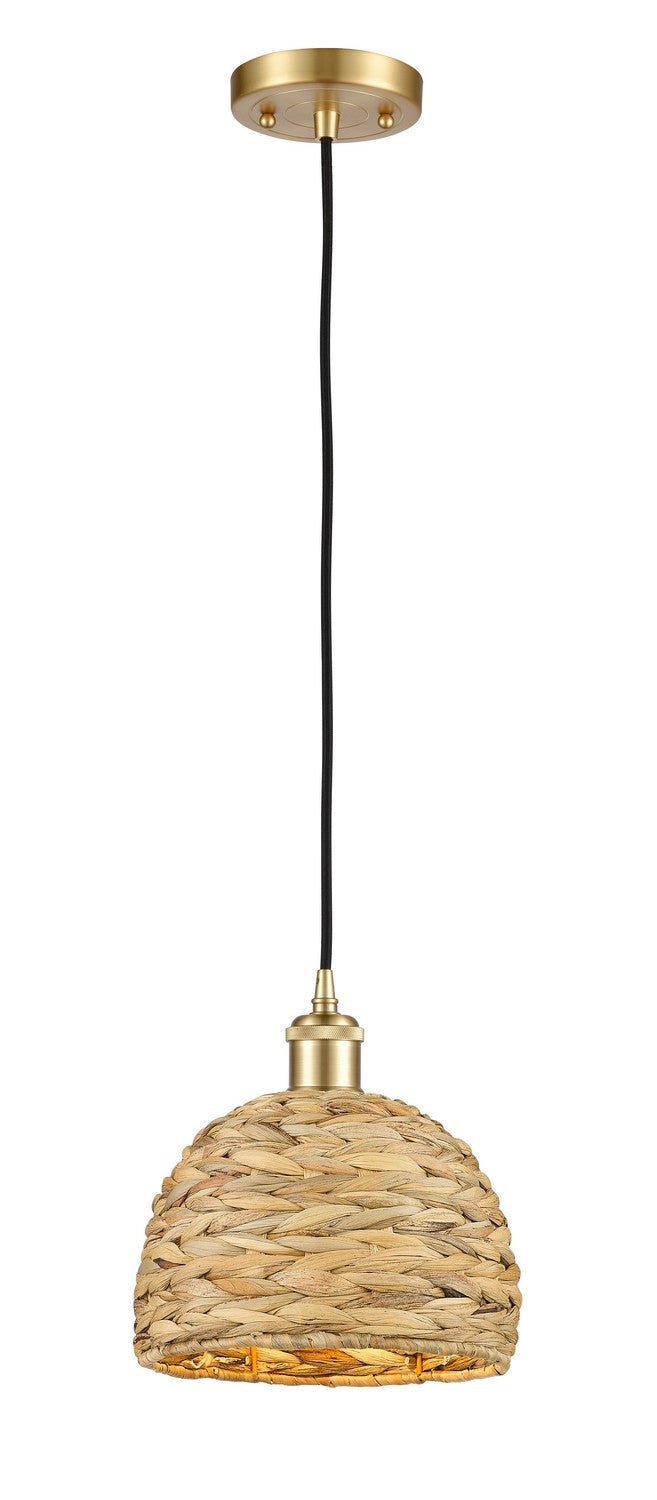 Innovations Downtown Urban 516-1P-SG-RBD-8-NAT Pendant Light - Satin Gold