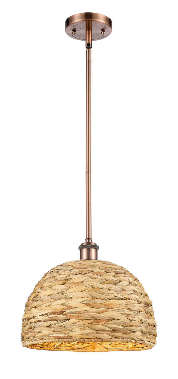 Innovations Downtown Urban 516-1S-AC-RBD-12-NAT Pendant Light - Antique Copper