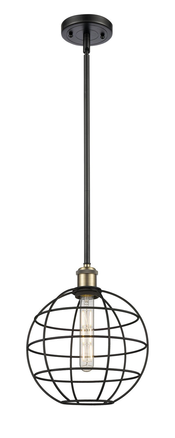 Innovations Ballston 516-1S-BAB-CE-10-BK Pendant Light - Black Antique Brass