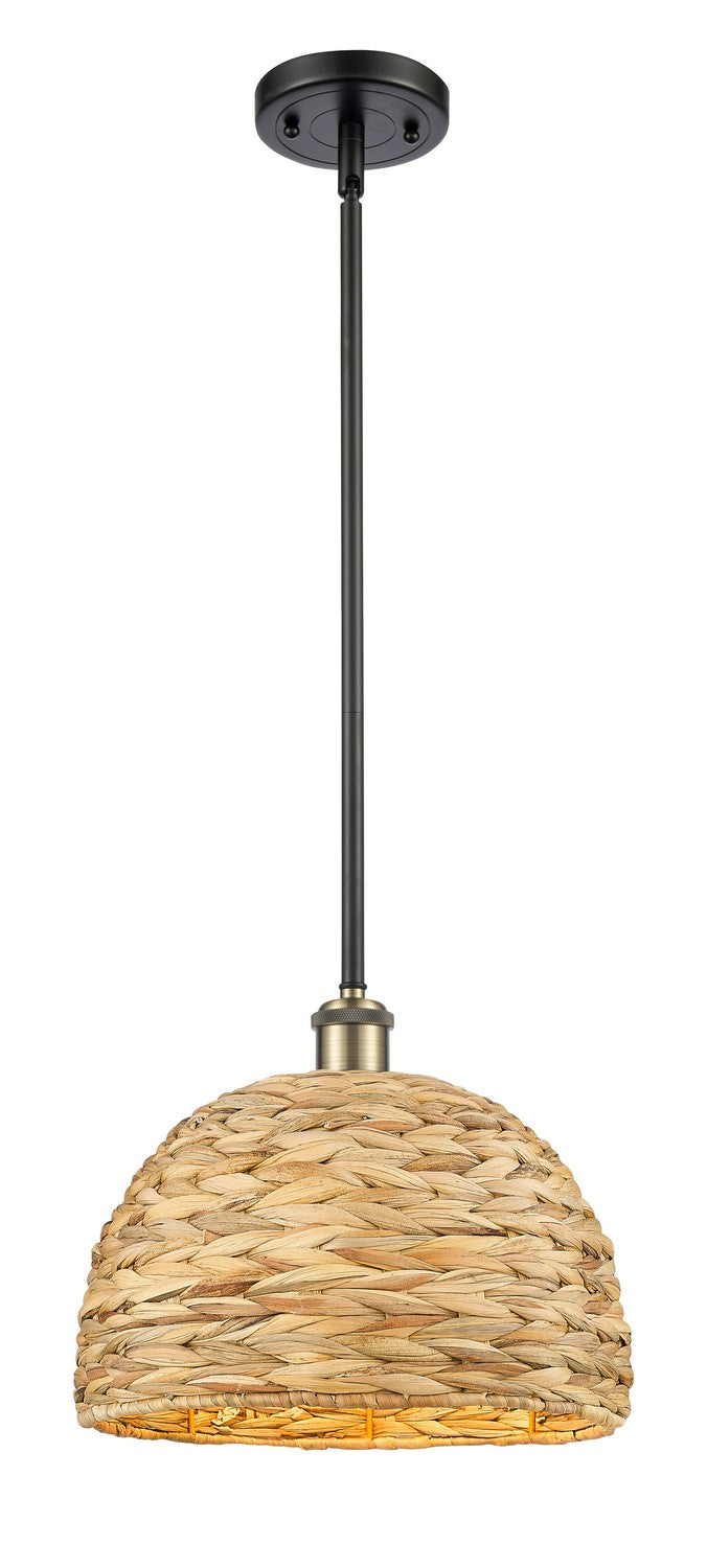 Innovations Downtown Urban 516-1S-BAB-RBD-12-NAT Pendant Light - Black Antique Brass