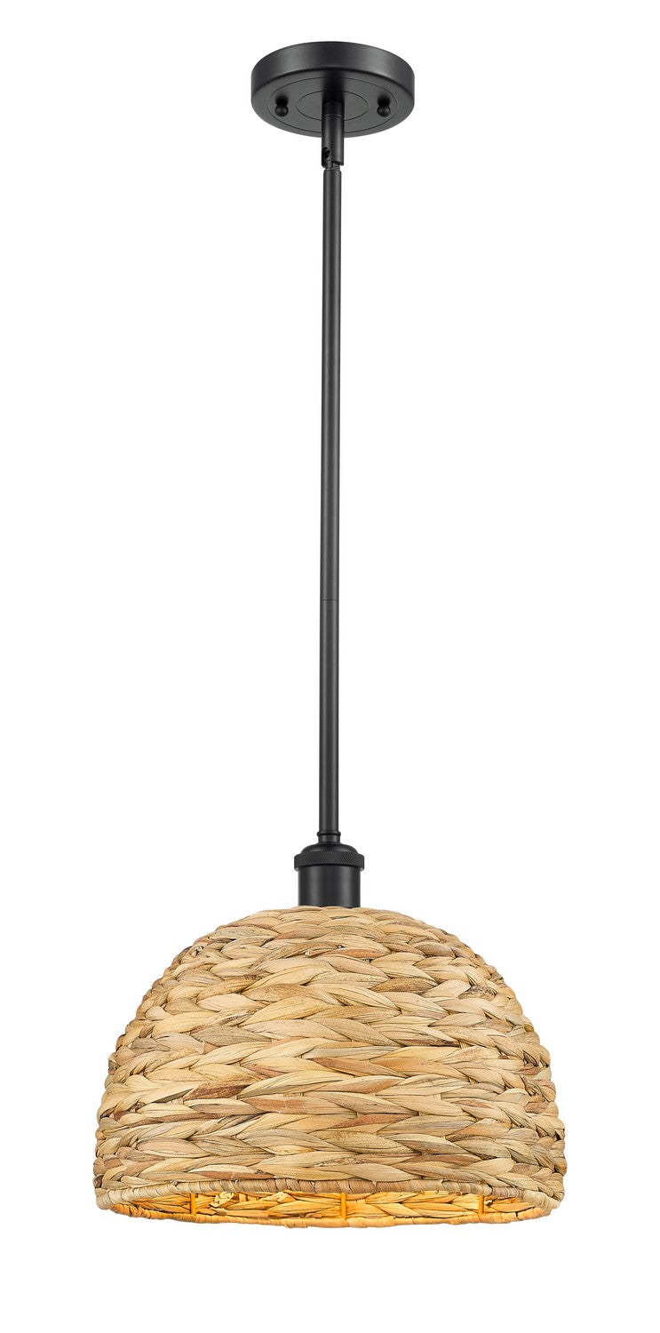 Innovations Downtown Urban 516-1S-BK-RBD-12-NAT Pendant Light - Matte Black
