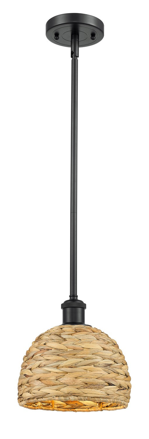 Innovations Downtown Urban 516-1S-BK-RBD-8-NAT Pendant Light - Matte Black