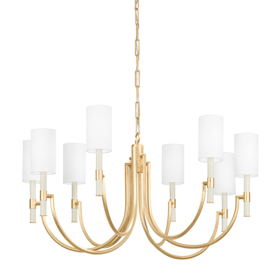 Troy Gustine F1140-VGL Chandelier Light - Vintage Gold Leaf