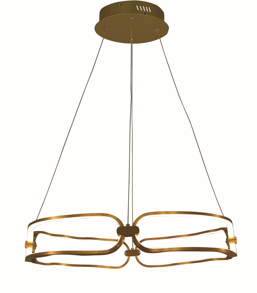 Thumprints Luka T1072-BG Chandelier Light - Brushed Gold