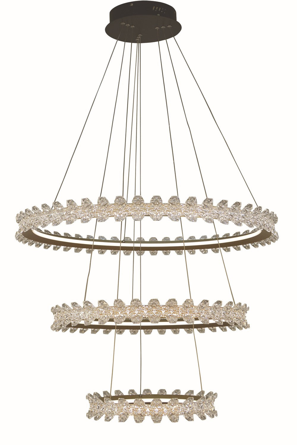 Thumprints Mia T1080-BG Chandelier Light - Brushed Gold