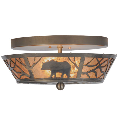 Meyda Tiffany Bear On The Loose 13390 Ceiling Light - Steel