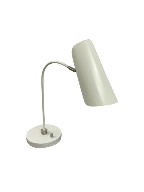 House Of Troy Lighting L350-WTSN  Logan Lamp White/Satin Nickel