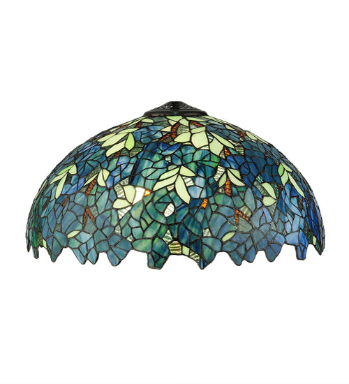 Meyda Tiffany Lighting 133915 Wisteria Shade Lamp Shade Bronze / Dark