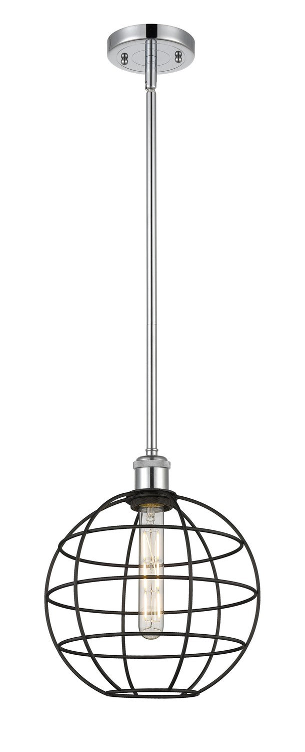 Innovations Ballston 516-1S-PC-CE-10-BK Pendant Light - Polished Chrome