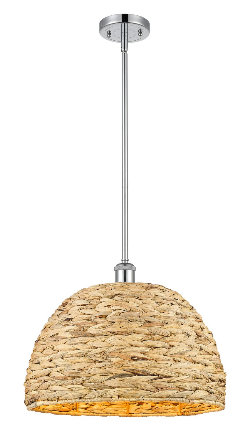 Innovations Downtown Urban 516-1S-PC-RBD-16-NAT Pendant Light - Polished Chrome