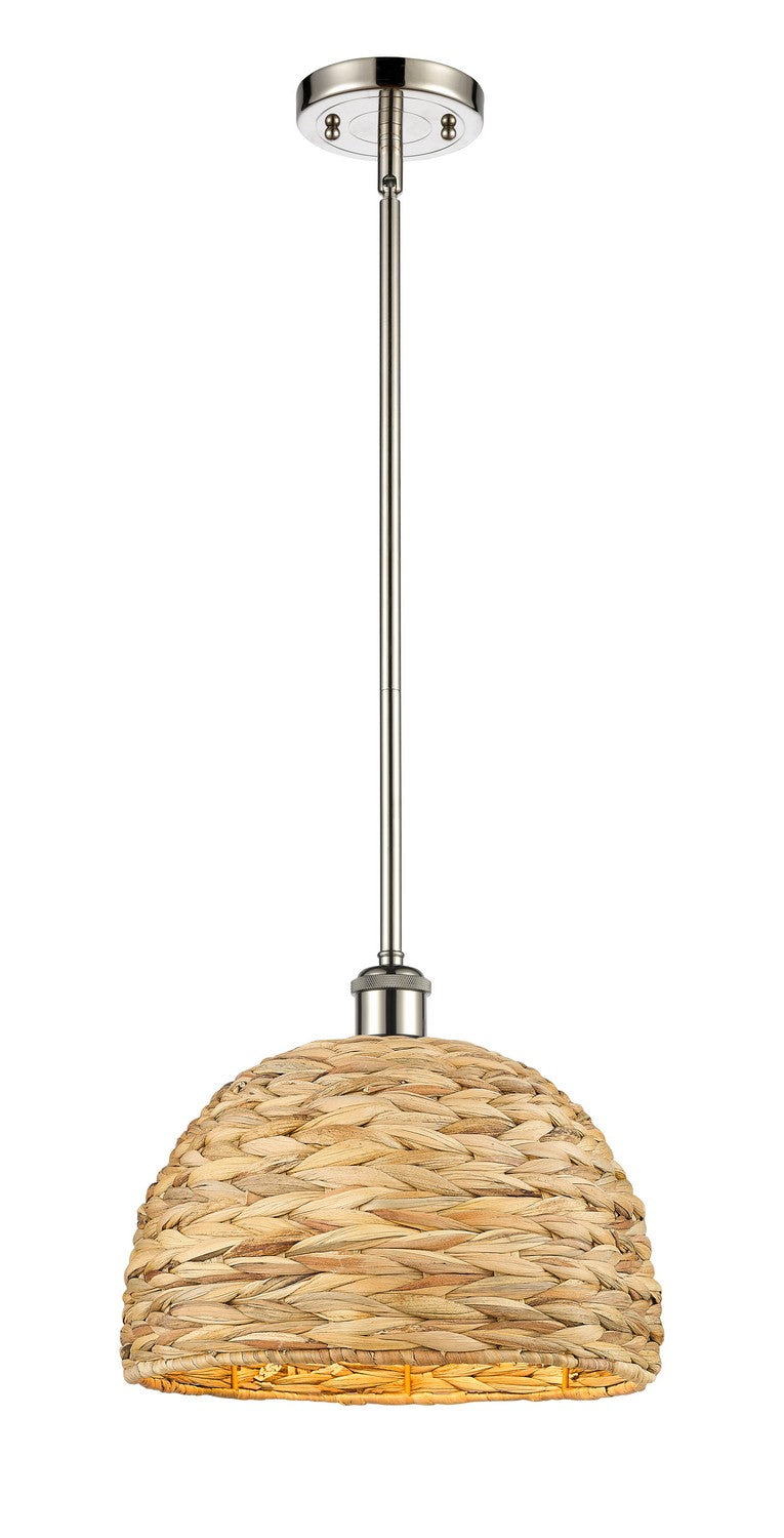 Innovations Downtown Urban 516-1S-PN-RBD-12-NAT Pendant Light - Polished Nickel