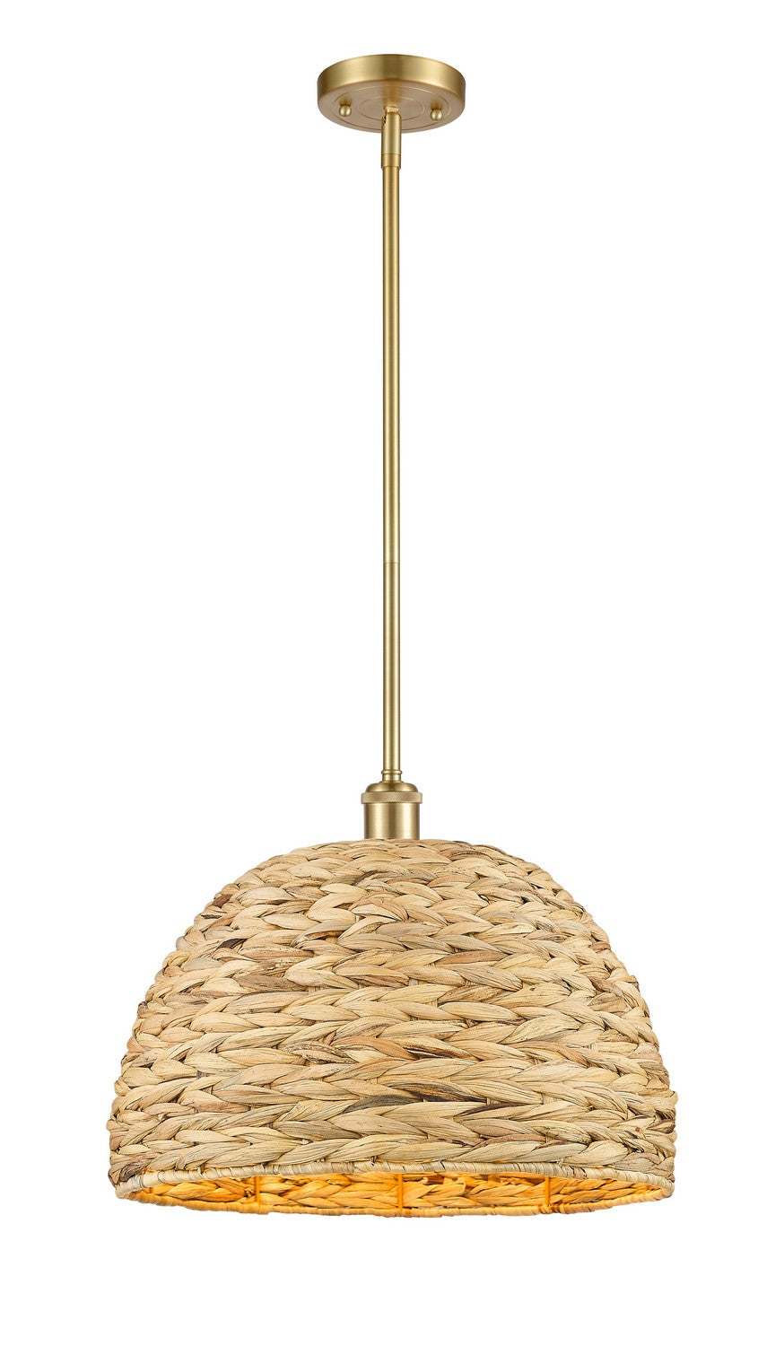 Innovations Downtown Urban 516-1S-SG-RBD-16-NAT Pendant Light - Satin Gold