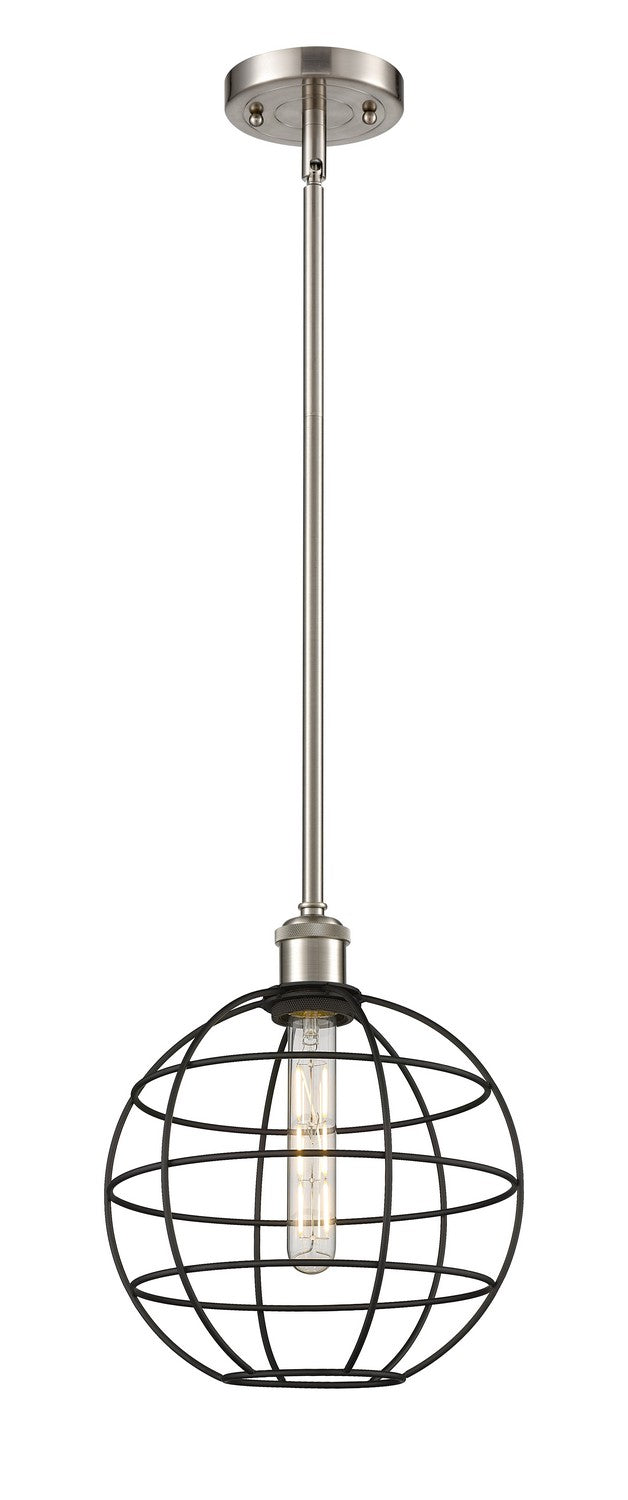 Innovations Ballston 516-1S-SN-CE-10-BK Pendant Light - Satin Nickel