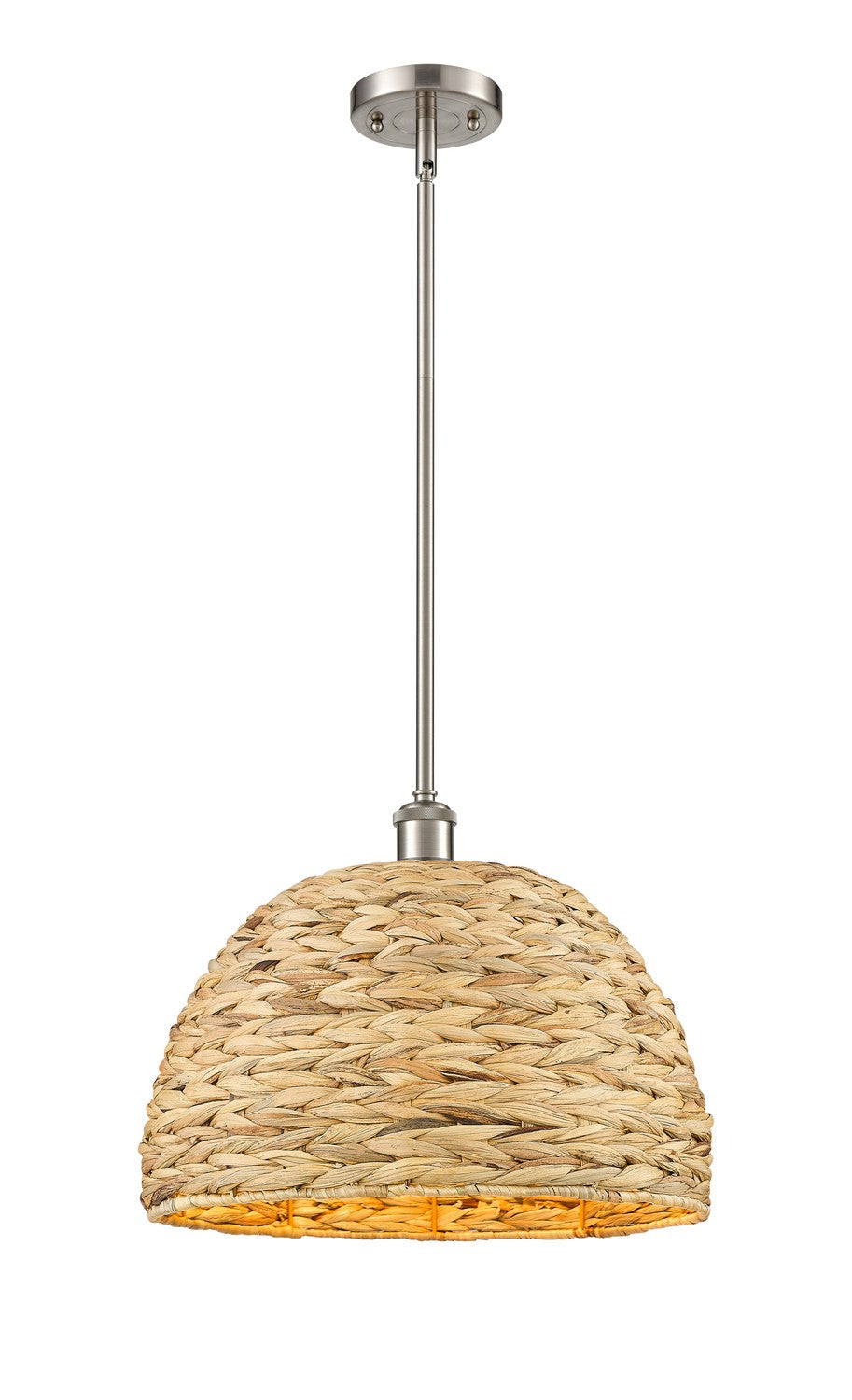 Innovations Downtown Urban 516-1S-SN-RBD-16-NAT Pendant Light - Satin Nickel