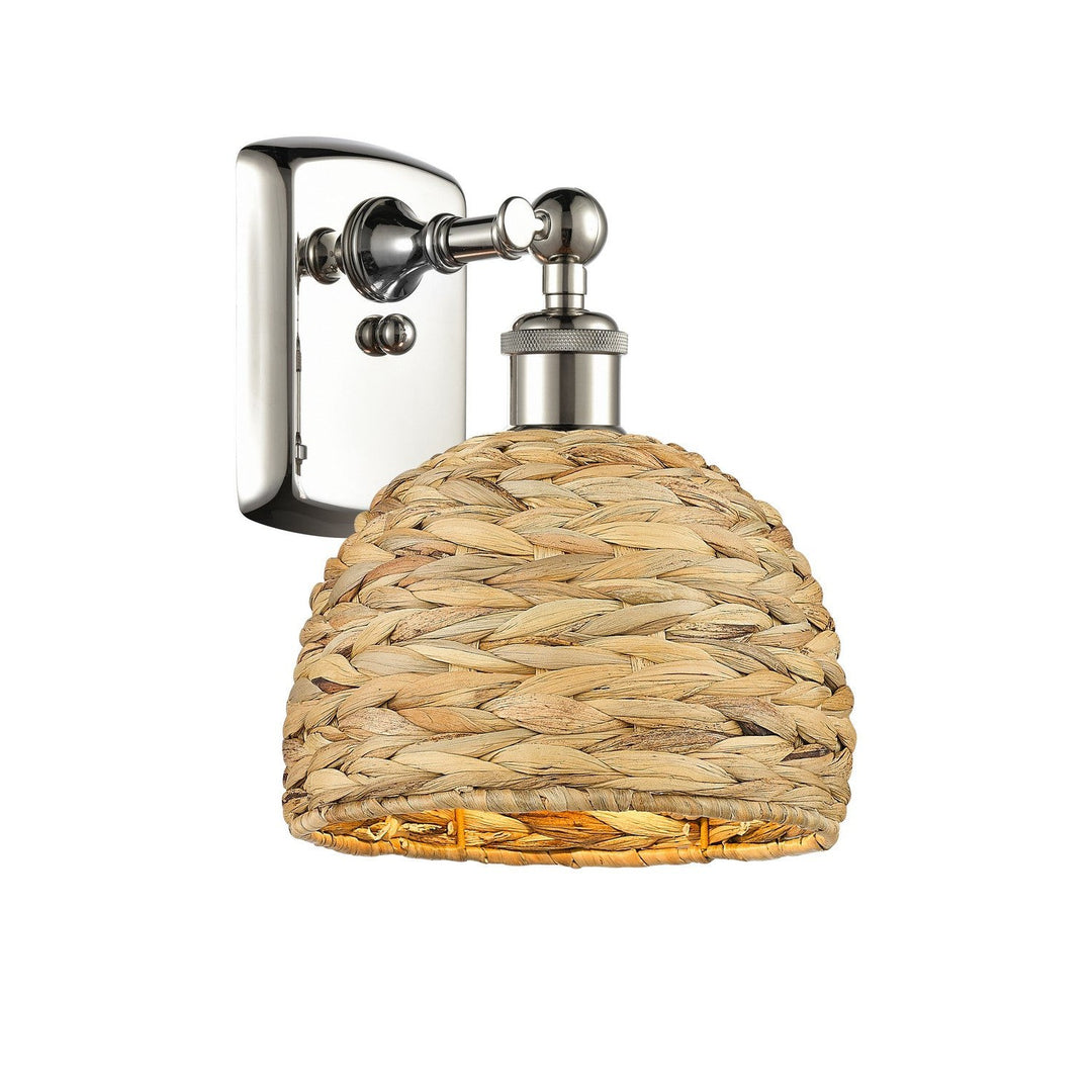 Innovations Downtown Urban 516-1W-PN-RBD-8-NAT Wall Sconce Light - Polished Nickel