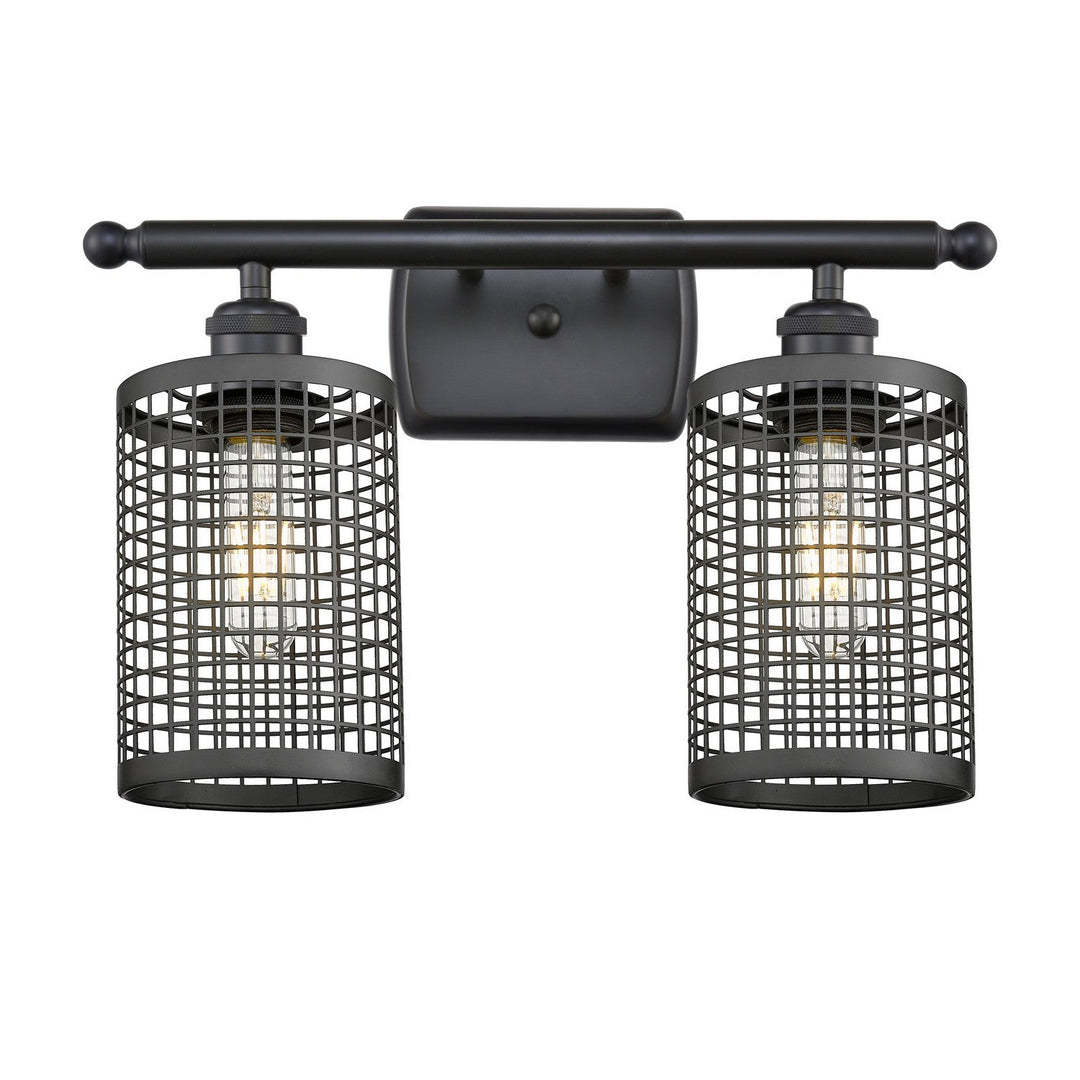 Innovations Downtown Urban 516-2W-BK-M18-BK Bath Vanity Light 16 in. wide - Matte Black