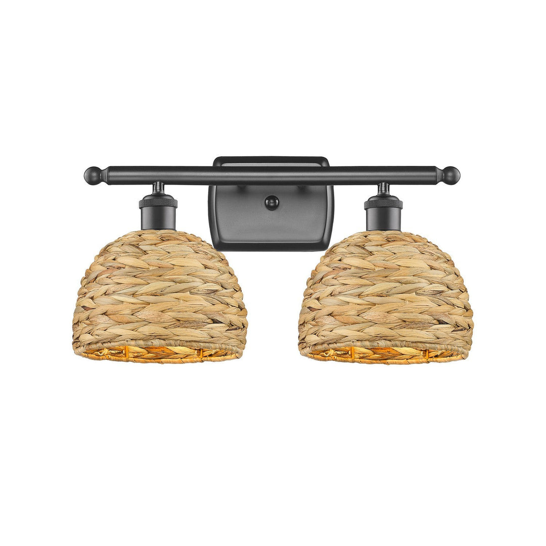 Innovations Downtown Urban 516-2W-OB-RBD-8-NAT Bath Vanity Light 18 in. wide - Oil Rubbed Bronze