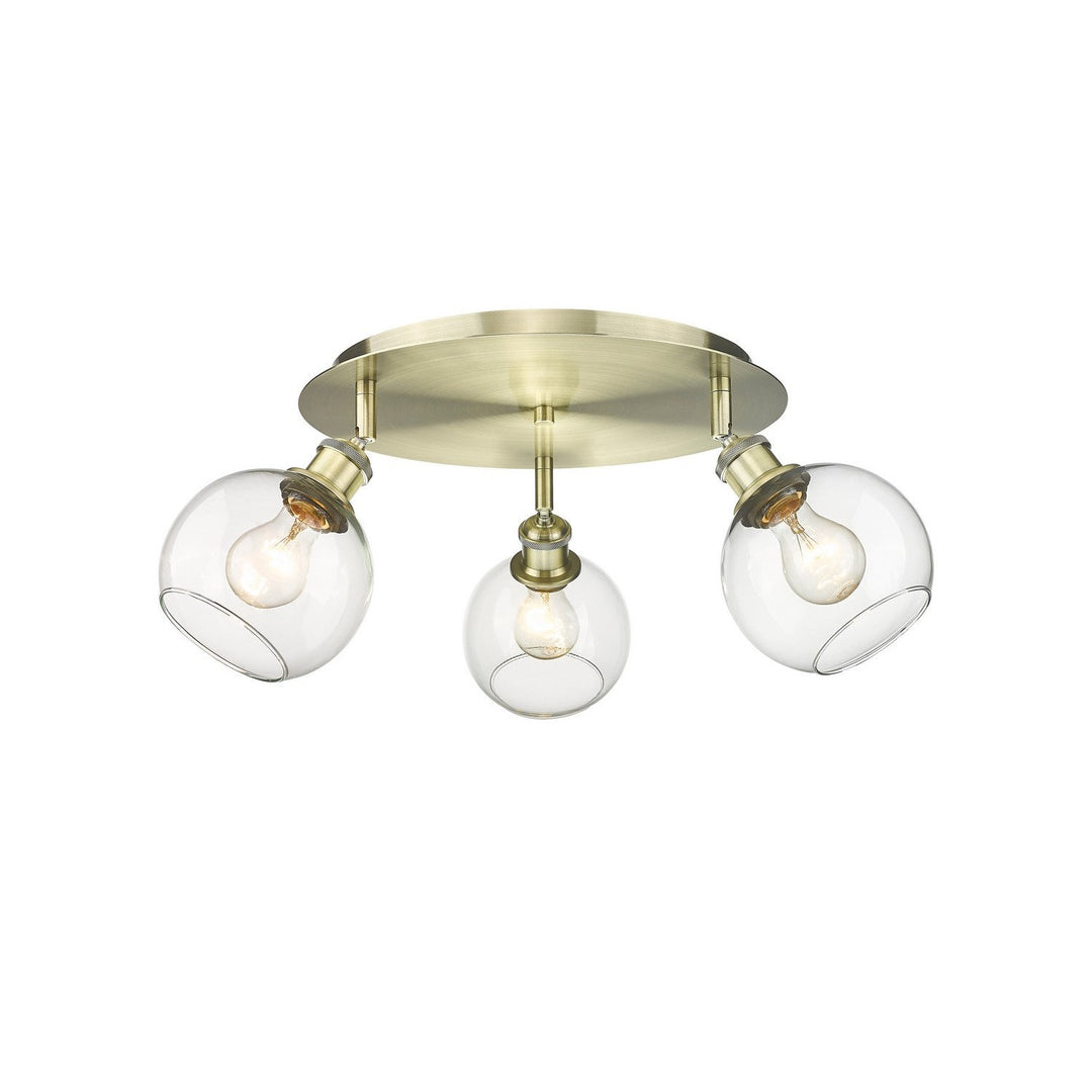 Innovations Downtown Urban 516-3C-AB-G122-6 Ceiling Light - Antique Brass