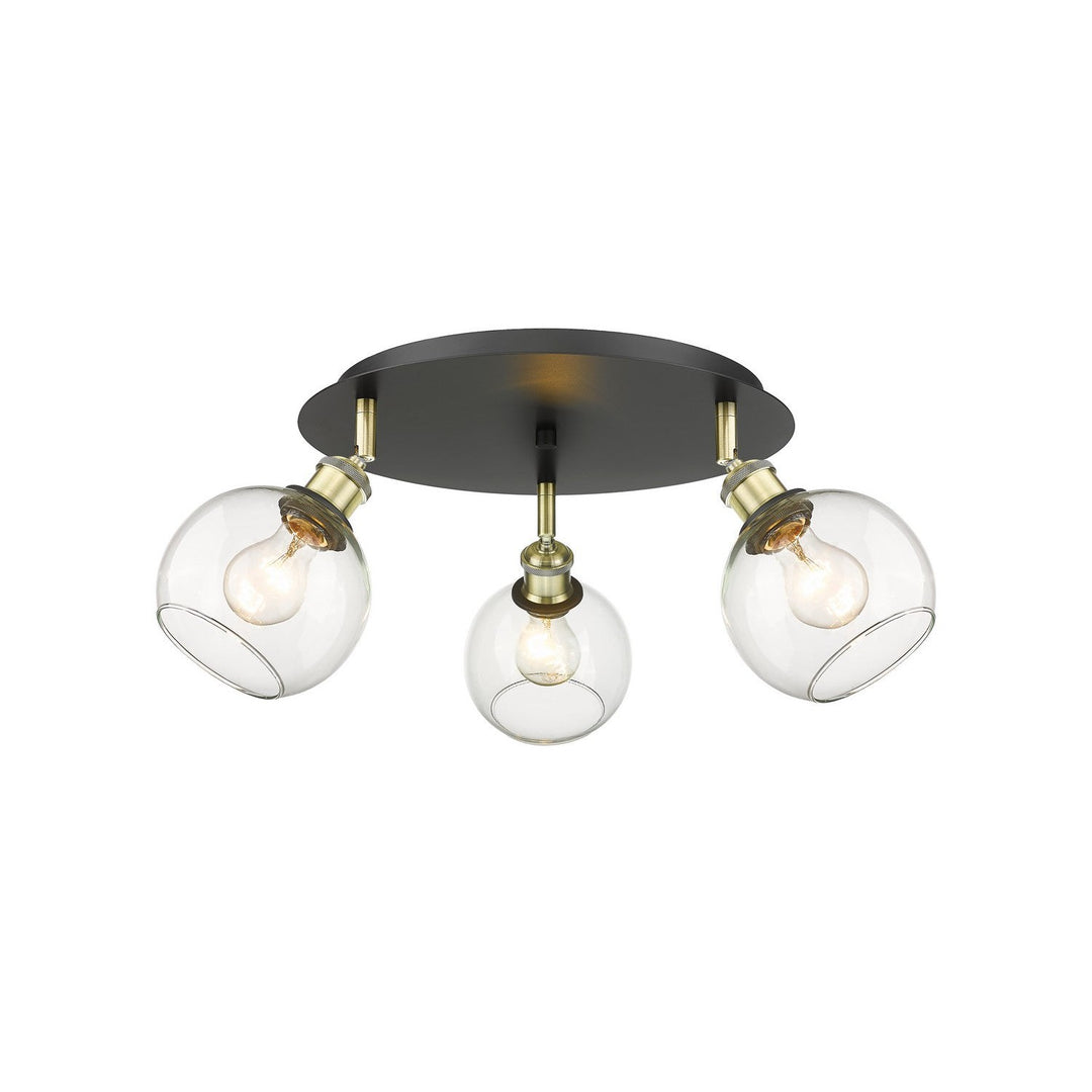Innovations Downtown Urban 516-3C-BAB-G122-6 Ceiling Light - Black Antique Brass