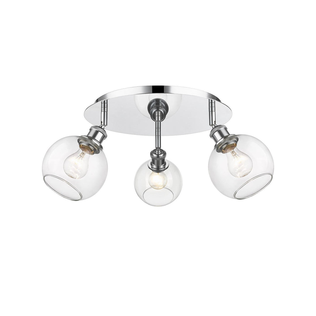 Innovations Downtown Urban 516-3C-PC-G122-6 Ceiling Light - Polished Chrome
