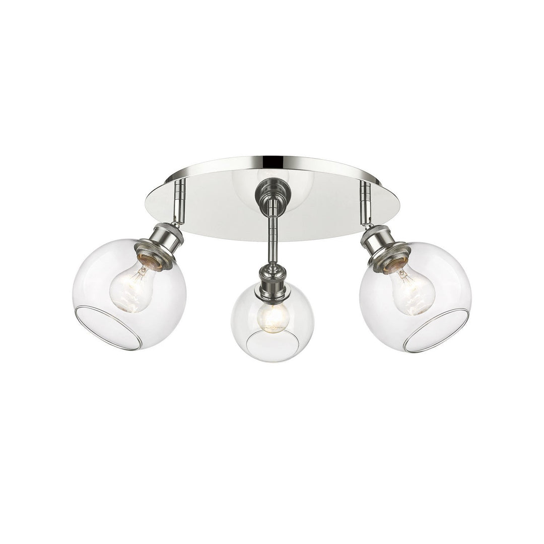 Innovations Downtown Urban 516-3C-PN-G122-6 Ceiling Light - Polished Nickel