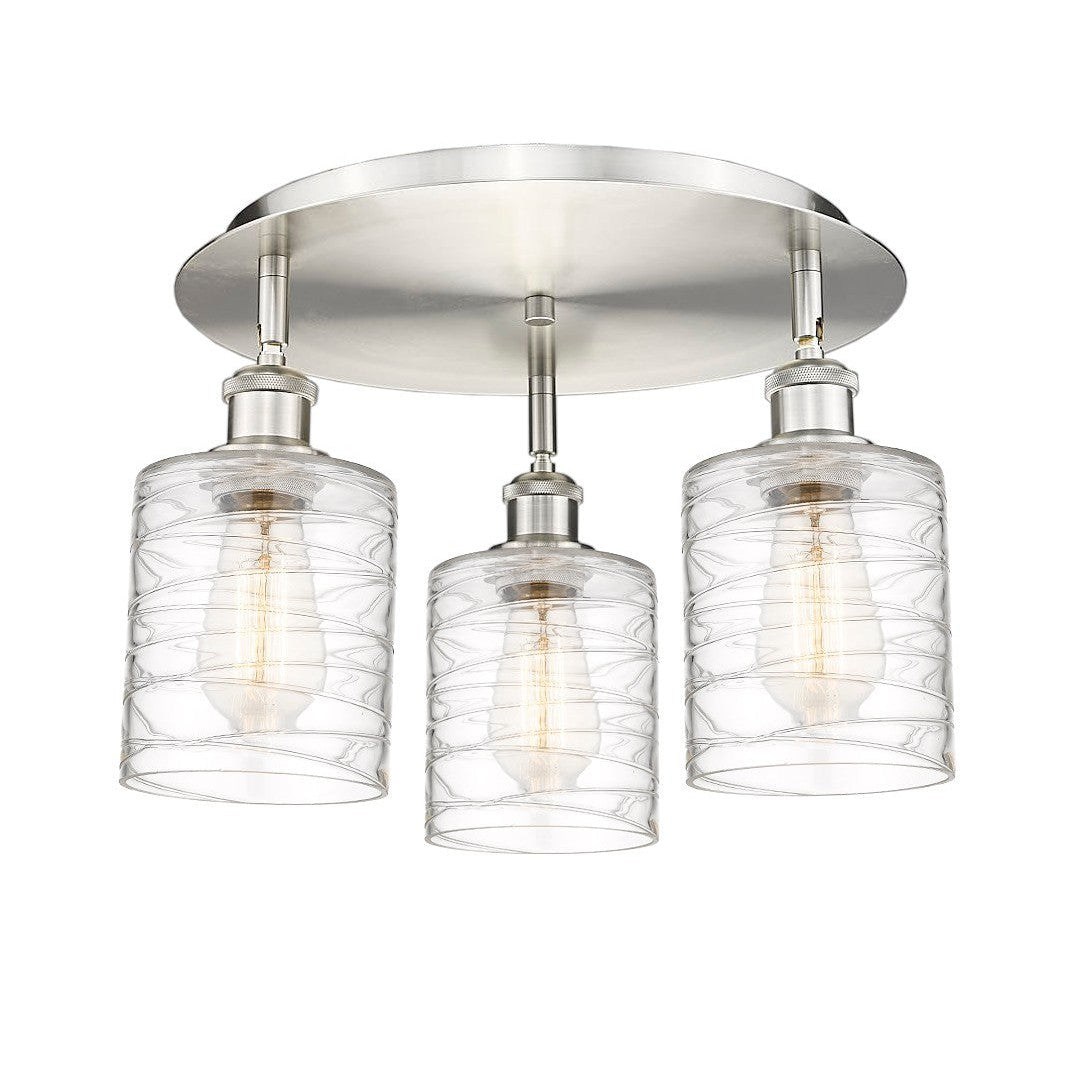 Innovations Downtown Urban 516-3C-SN-G1113 Ceiling Light - Satin Nickel