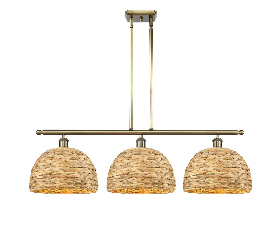Innovations Downtown Urban 516-3I-AB-RBD-12-NAT Pendant Light - Antique Brass