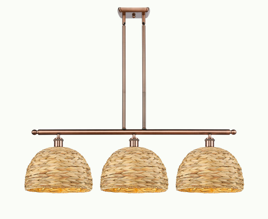 Innovations Downtown Urban 516-3I-AC-RBD-12-NAT Pendant Light - Antique Copper