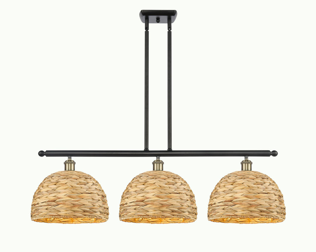 Innovations Downtown Urban 516-3I-BAB-RBD-12-NAT Pendant Light - Black Antique Brass
