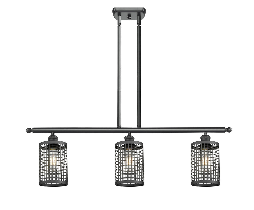Innovations Downtown Urban 516-3I-BK-M18-BK Pendant Light - Matte Black