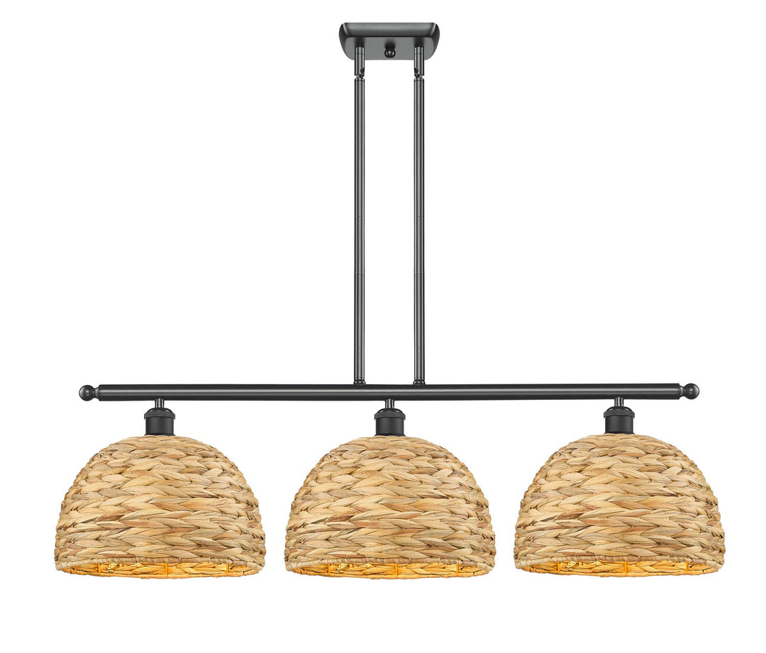 Innovations Downtown Urban 516-3I-BK-RBD-12-NAT Pendant Light - Matte Black