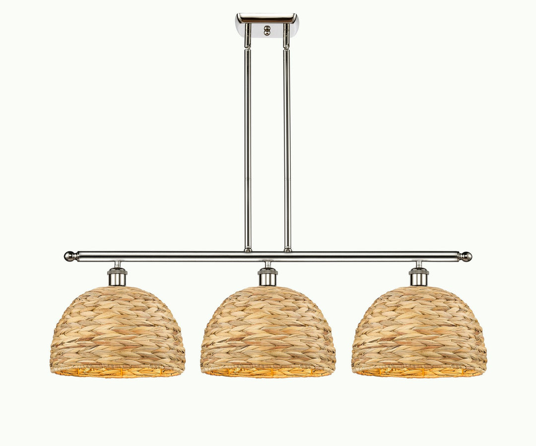 Innovations Downtown Urban 516-3I-PN-RBD-12-NAT Pendant Light - Polished Nickel