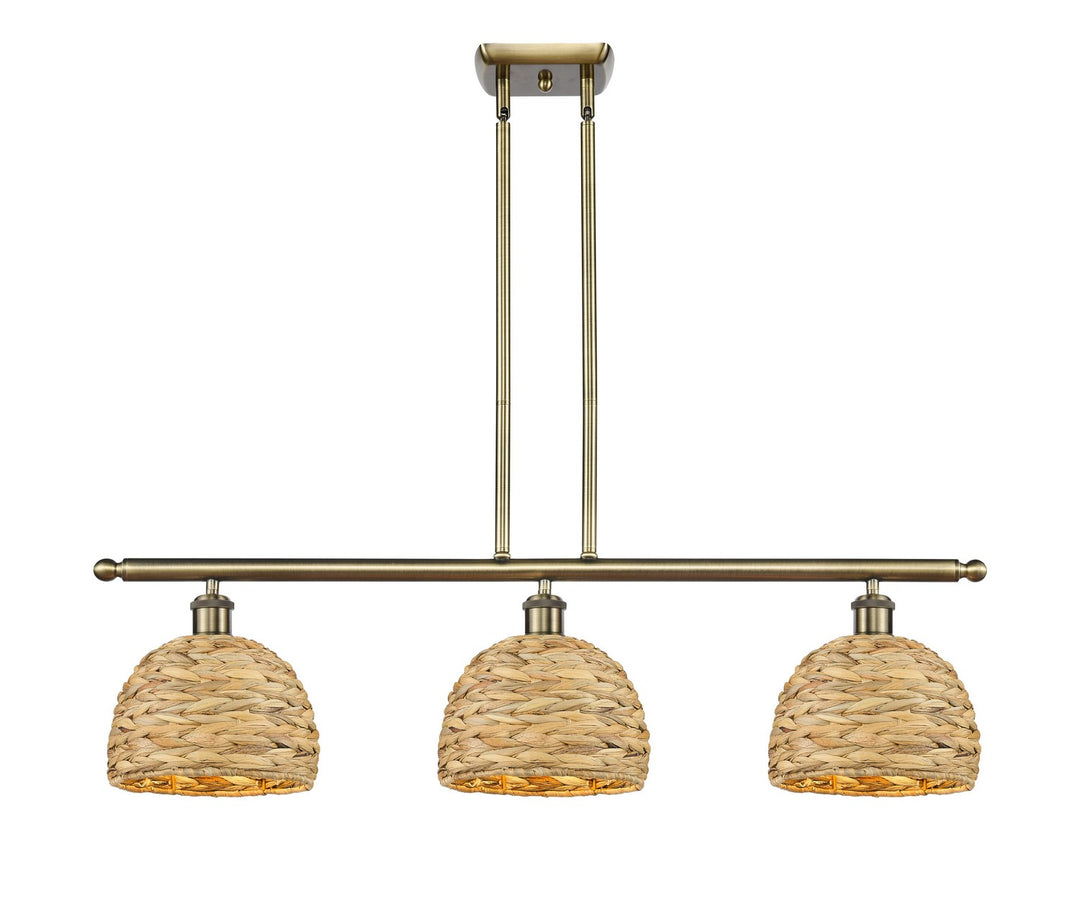 Innovations Downtown Urban 516-3I-SG-RBD-8-NAT Pendant Light - Satin Gold