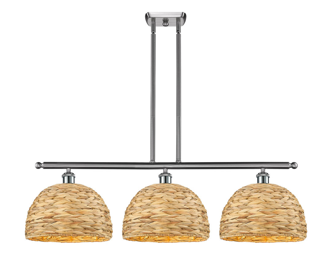 Innovations Downtown Urban 516-3I-SN-RBD-12-NAT Pendant Light - Satin Nickel