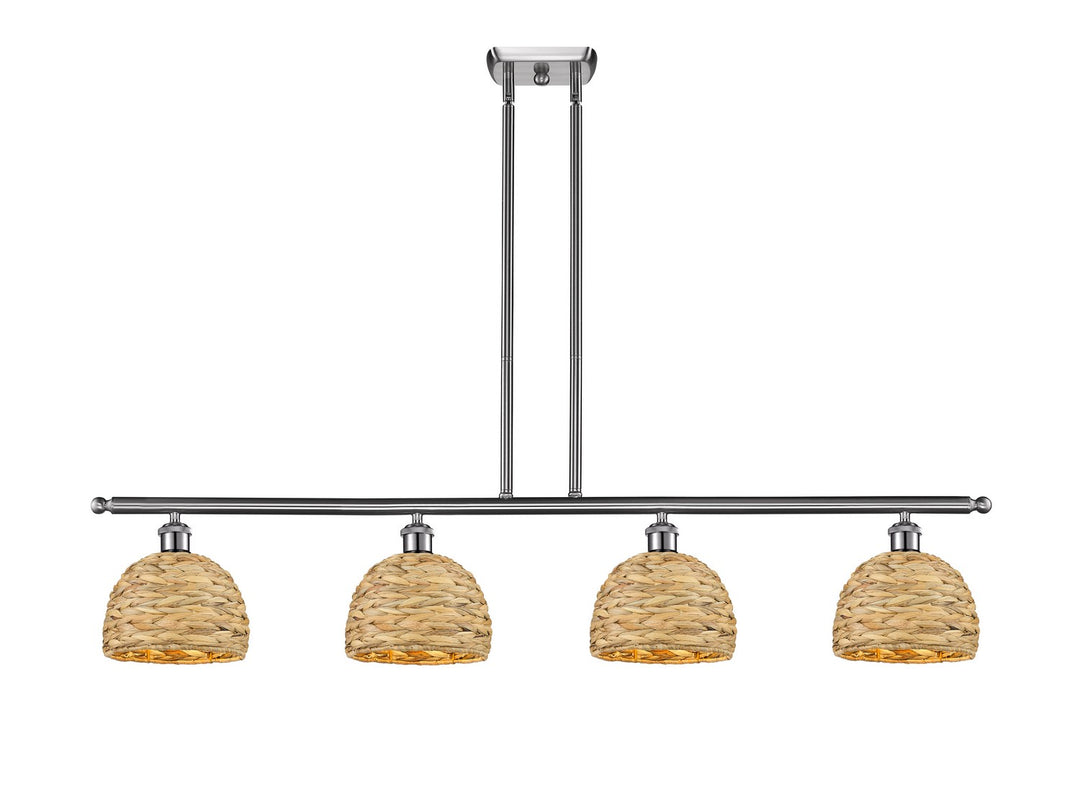 Innovations Downtown Urban 516-4I-SN-RBD-8-NAT Pendant Light - Satin Nickel