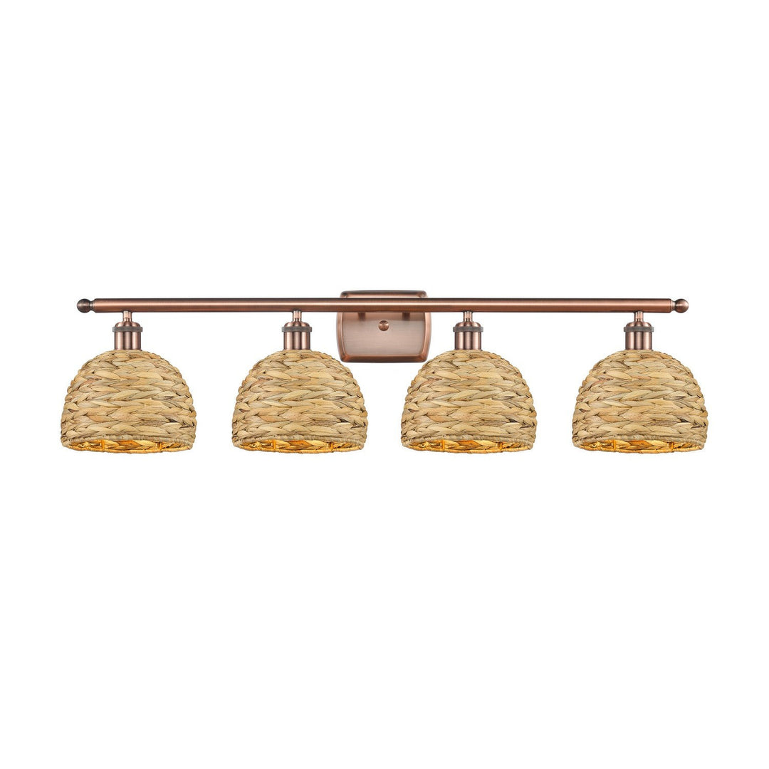 Innovations Downtown Urban 516-4W-AC-RBD-8-NAT Bath Vanity Light 38 in. wide - Antique Copper