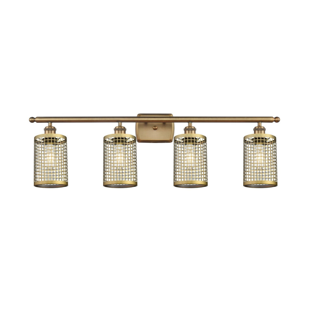 Innovations Downtown Urban 516-4W-BB-M18-BB Bath Vanity Light 36 in. wide - Brushed Brass