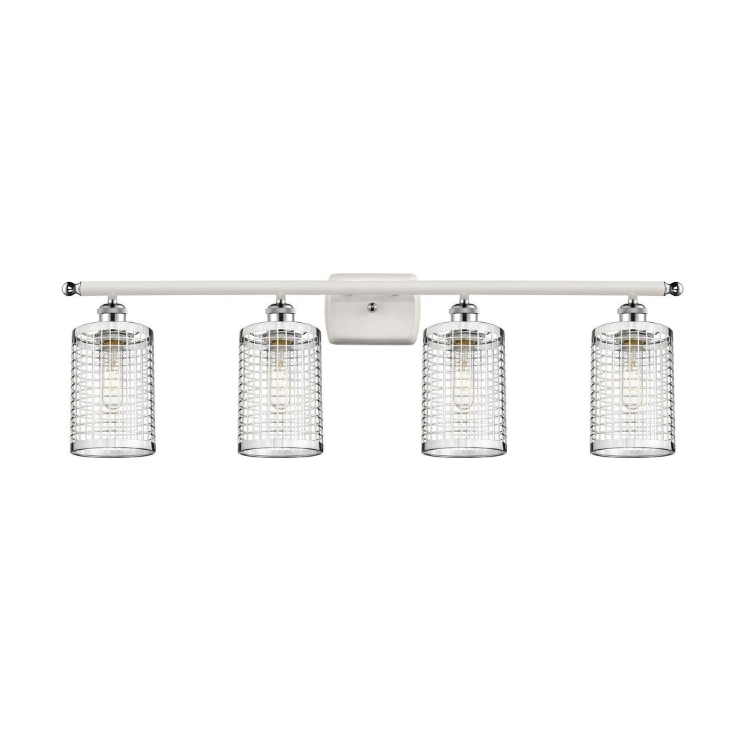 Innovations Downtown Urban 516-4W-WPC-M18-PC Bath Vanity Light 36 in. wide - White and Polished Chrome