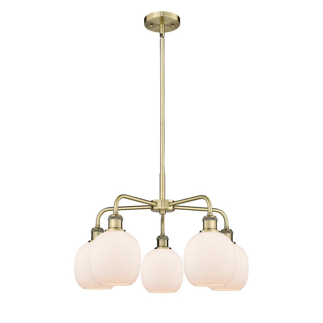 Innovations Downtown Urban 516-5CR-AB-G101 Chandelier Light - Antique Brass