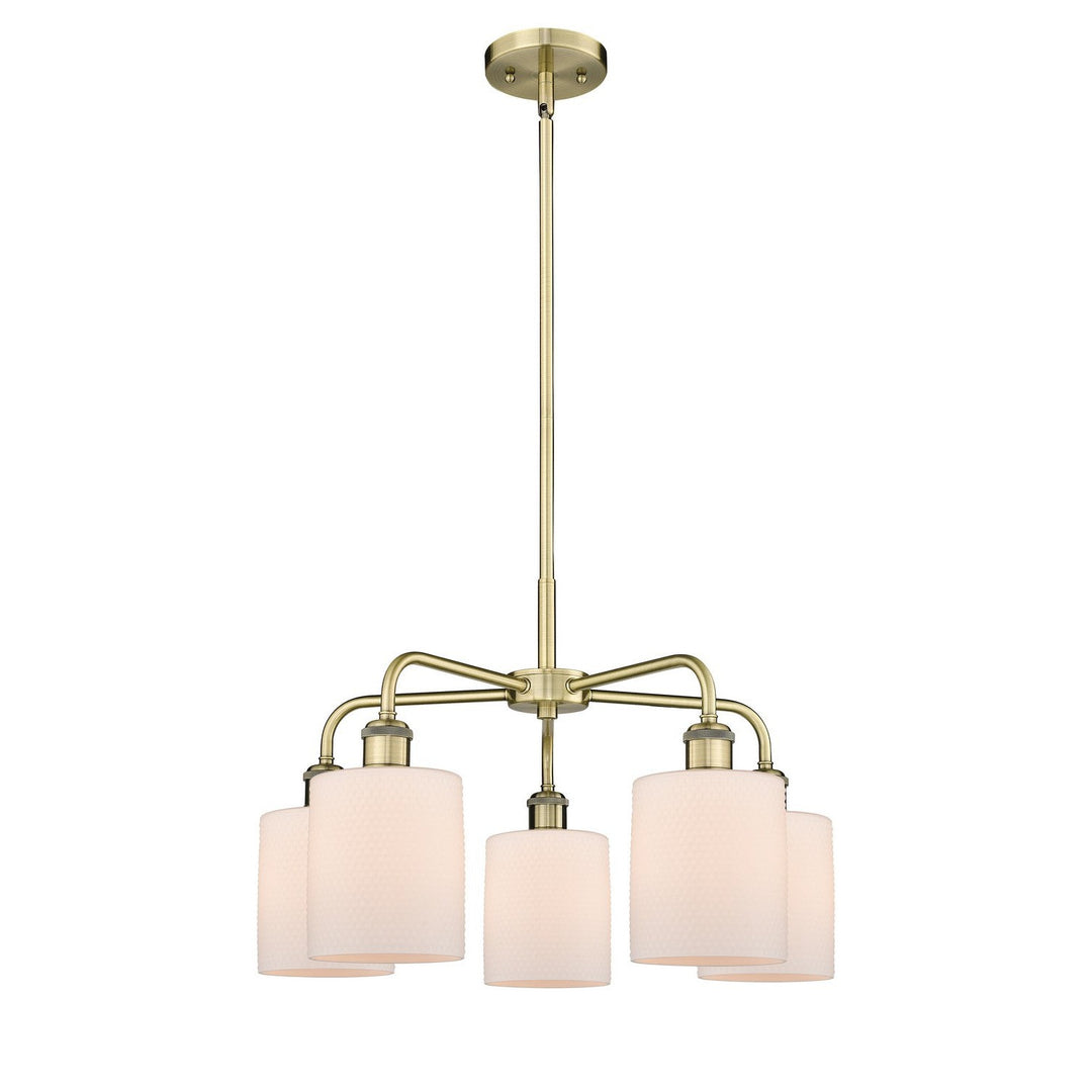 Innovations Downtown Urban 516-5CR-AB-G111 Chandelier Light - Antique Brass